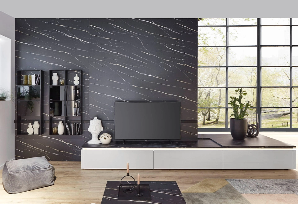 Materiali e mobili per living di design