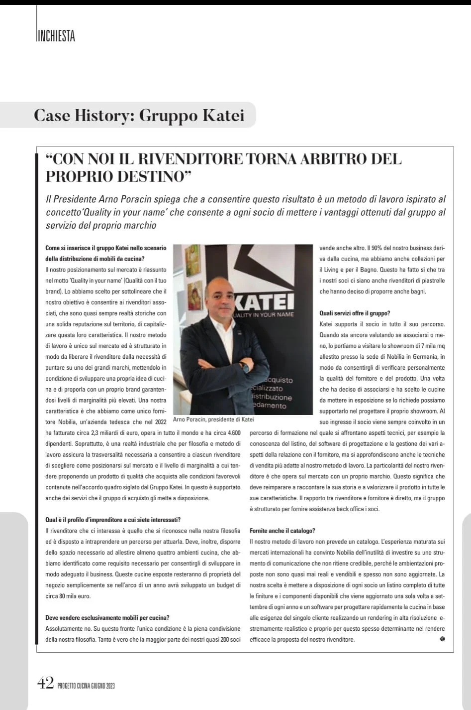 distribuzione del mobile in italia